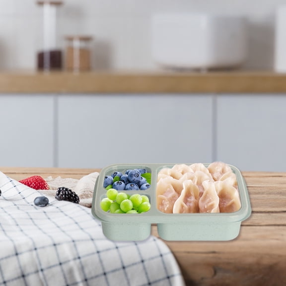 5 Pack Caja de almacenamiento portátil para picnic con compartimento para microondas, fiambrera para comida y fruta.for School