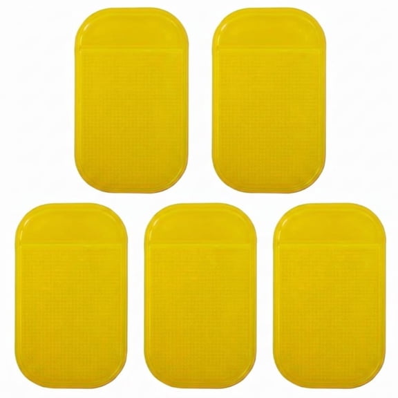 5-Pack Car Dashboard Non Slip Mat, Extra Thick Anti-Slide Sticky Dash Pad for Phone Keys Glass Metal Radar Detector