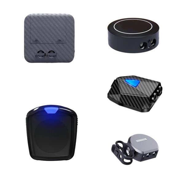 5-Pack Car Door Welcome Projector Lights LED Dynamic Courtesy Step Lamps, Car-Mounted Wireless Floor Logo Shadow Light Auto Styling Accessories,Multicolor