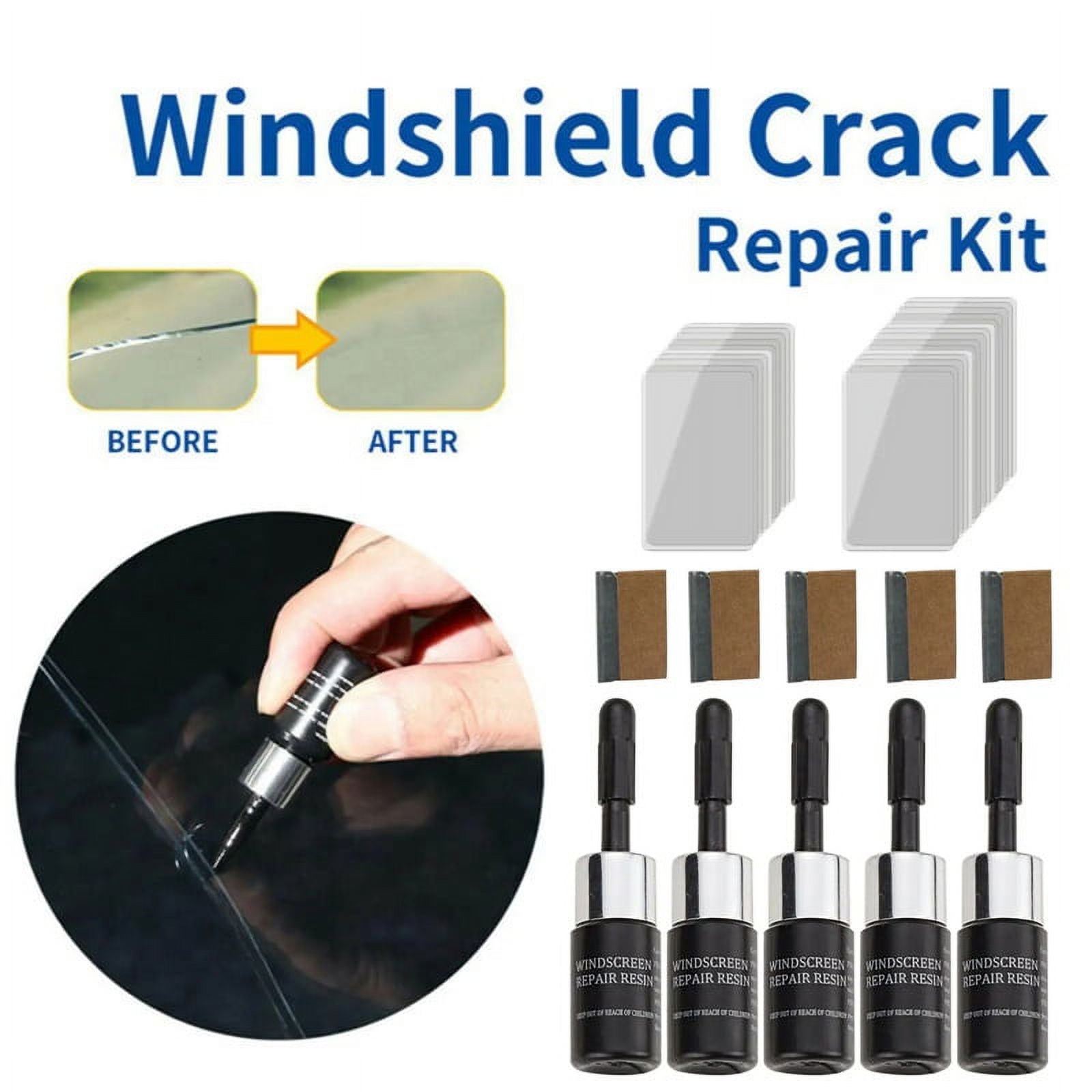 5 Pack Car Windshield Repair Kit Tools to Repair Car Window Chips Crack