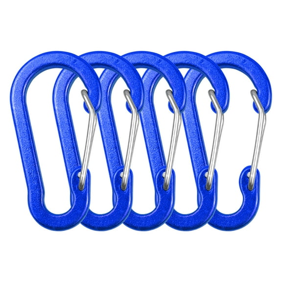 5 Pack Carabiner Clips Mini Aluminum Alloy Keychain Carabiner Clip D Rings for Camping Hiking Fishing Backpacking