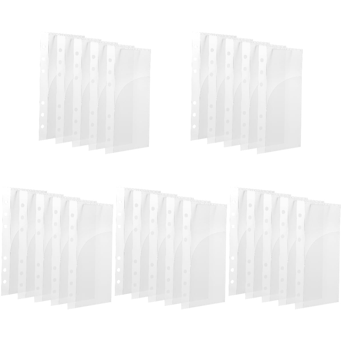 5 Pack Cash Wallet for Budgeting Planner Stickers Binder