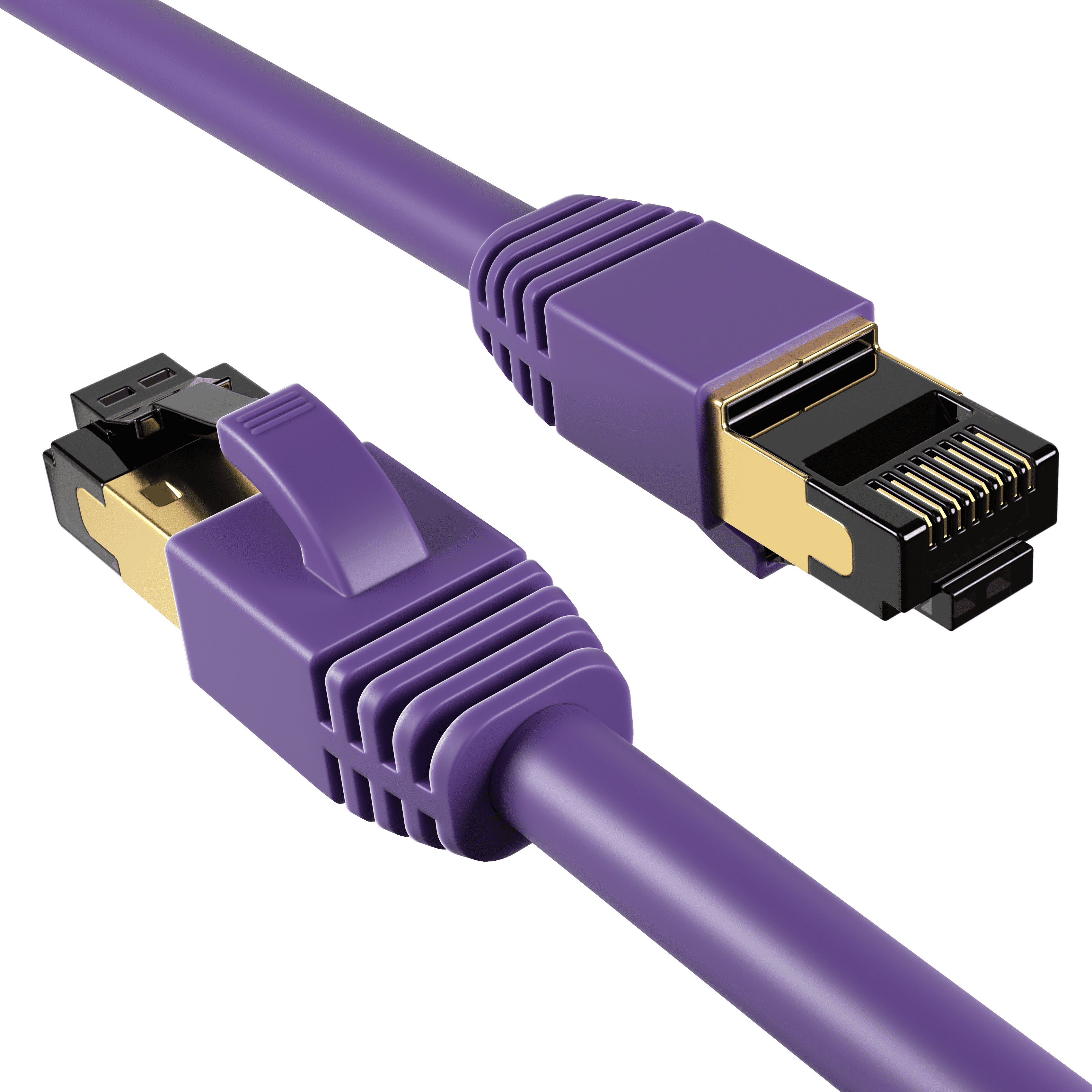 Cat8 5-Pack of 10FT Network Ethernet Patch Cable, 2000Mhz Internet Wire ...