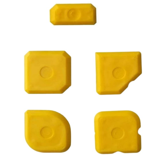 5 Pack Caulking Scrapers Set for Bathroom,Kitchen,Floor,Window,Sink Joint Sealant Grout Finishing Tool