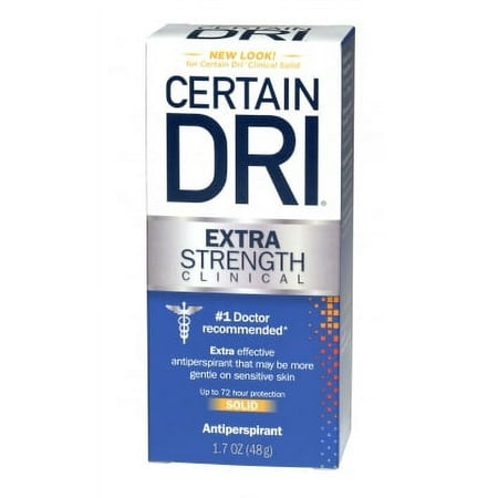 5 Pack Certain DRI Anti-Perspirant Solid 1 Oz Each