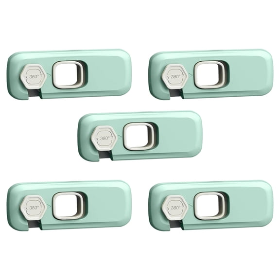 5 Pack Child Proof Refrigerator Lock,Fridge Locks for Kids with Sticky Adhesive Pads,RV Refrigerator, Oven Lock
