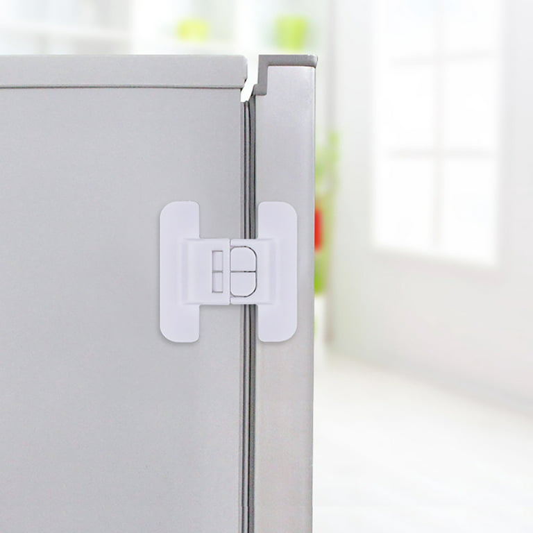 Baby Proof Refrigerator Lock, WeGuard Child Safety Locks for Refrigerator  Fridge Freezer Door, Baby Proofing Cabinet Lock Latches for Toddler Kids