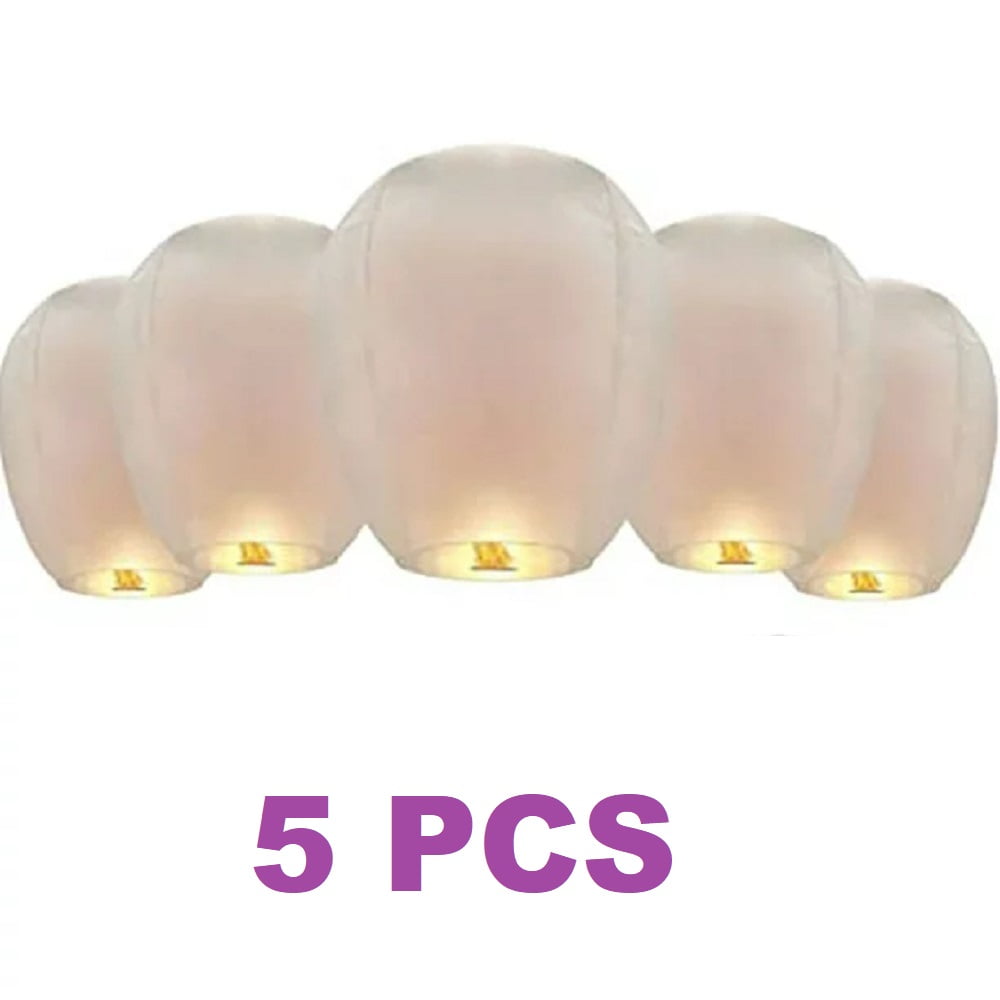 5 Pack Chinese Paper Lanterns to Release in Memorial, 100 Friendly