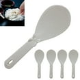 thumbnail image 1 of 5 Pack Chinese Plastic Non-Stick Spoon Paddle White Plastic Sushi Rice Japanese, 1 of 7