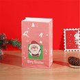 thumbnail image 1 of 5-Pack Christmas Kraft Paper Gift Bags with Festive Designs, Holiday Treat Bags for Candy Gifts Party Favors, 1 of 6