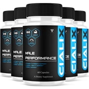5 Pack Cialix Premium Performance Supplement, Cialixs Advanced 300 Capsules