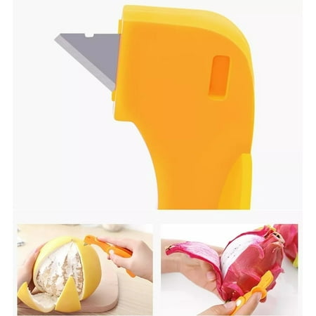 5-Pack Citrus Orange Peeler Tool - Easy Open Sharp Blade Kitchen Peeling Gadget