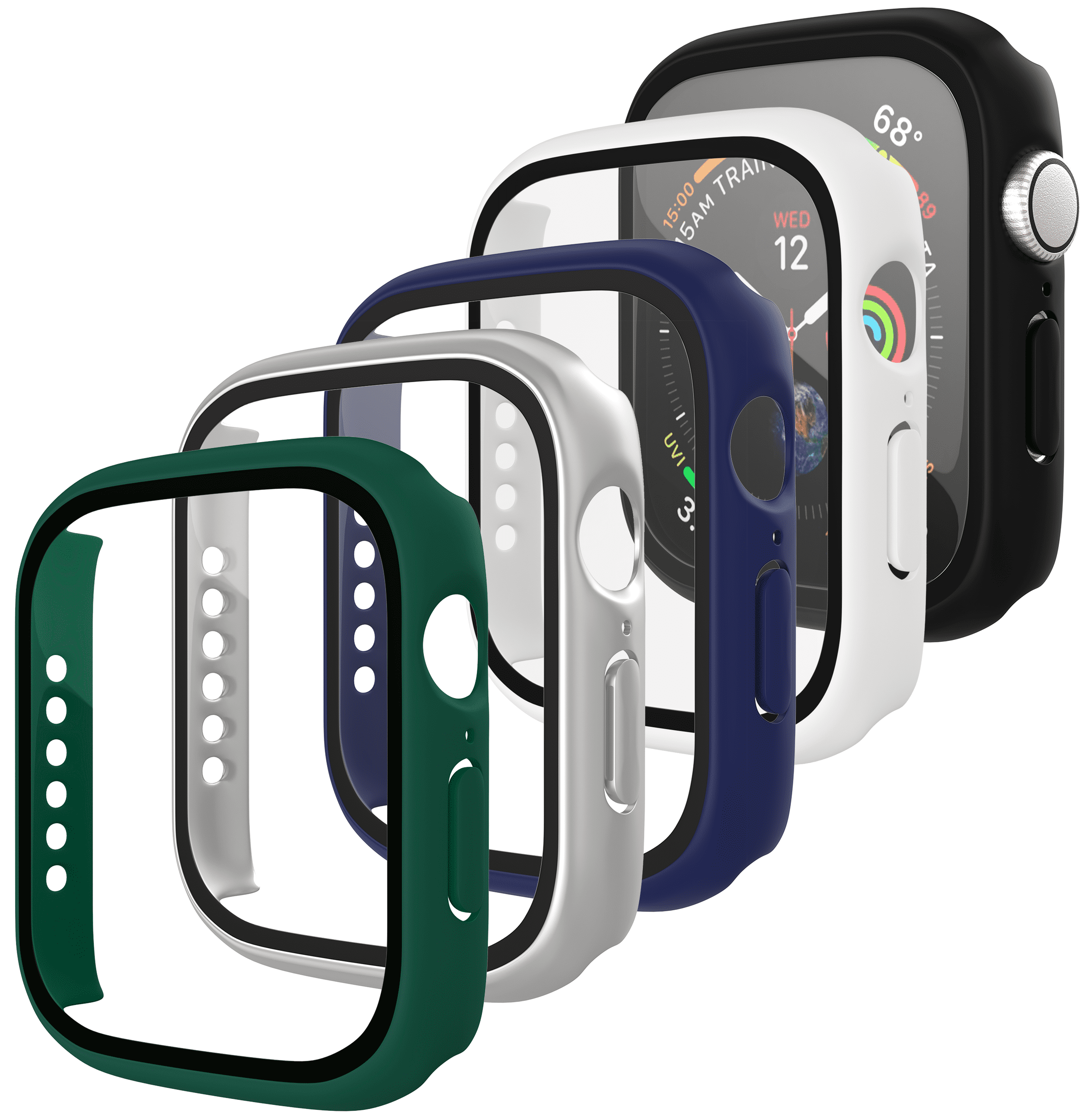 Clear Case with Tempered Glass Protector for Apple Jordan Ubuy