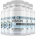 thumbnail image 1 of (5 Pack) Clear Crystal Vision - Revolutionary Advanced Vision Matrix Formula - Supports Healthy Vision - Dietary Supplement for Eyes Sight - 300 Capsules, 1 of 5