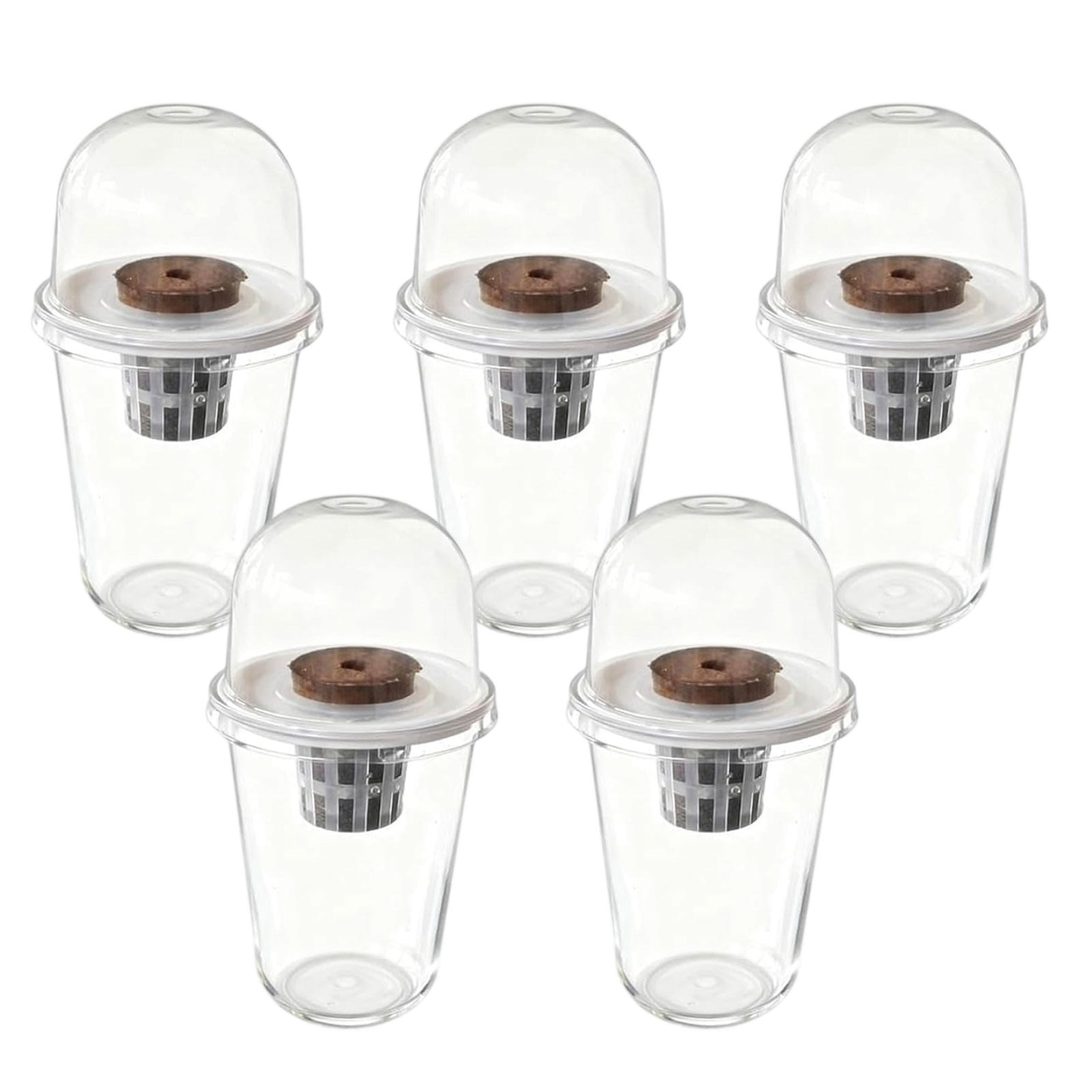 5 Pack Clear Hydroponic Nursery Kit,Transparent Plant Starter Hydroponic Pots for Seed Starting,Hydroponic System for Nursery