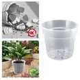 thumbnail image 1 of 5 Pack Clear Nursery Pots, 4/5/6/7 Inch Plastic Plant Pots with Drainage Holes, Reinforced Transparent Seedling Pots for Indoor Outdoor Use, 1 of 8