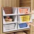 5 Pack Closet Organizers Storage Box, Closet Storage Stackable Storage ...