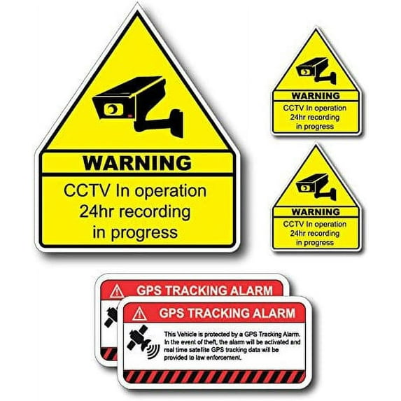 (5 Pack) Combination Pack of 24 Hour Monitoring - This Vehicle ...
