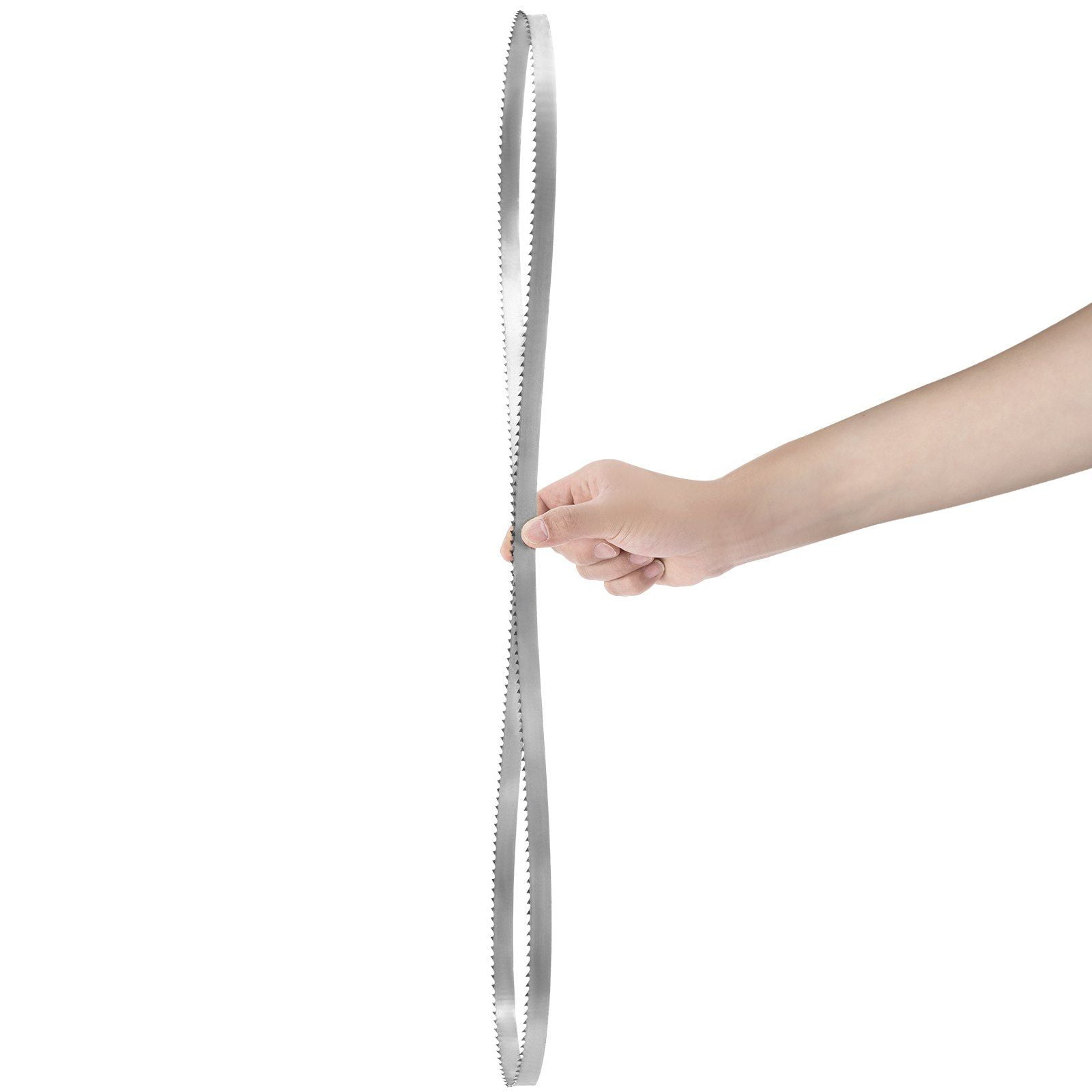 5-Pack Commercial Meat Bandsaw Blades, 65" x 0.63" x 0.02", Carbon Steel Bone Saw Blades with Rust-Proof Paper Wrap, Replacement for Industrial Meat Cutting Machines