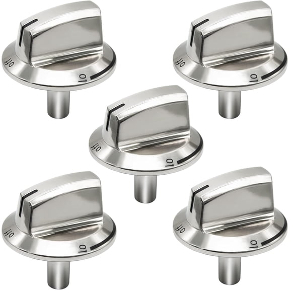 5 Pack Compatible with Frigidaire Stove/Range Knobs Assembly, 5304525746 Cooktop Knobs Gas Stove Knobs, Surface Burner Control Knob Replaces 5304504839, 4960519, AP6997304, PS16227241, EAP16227241.