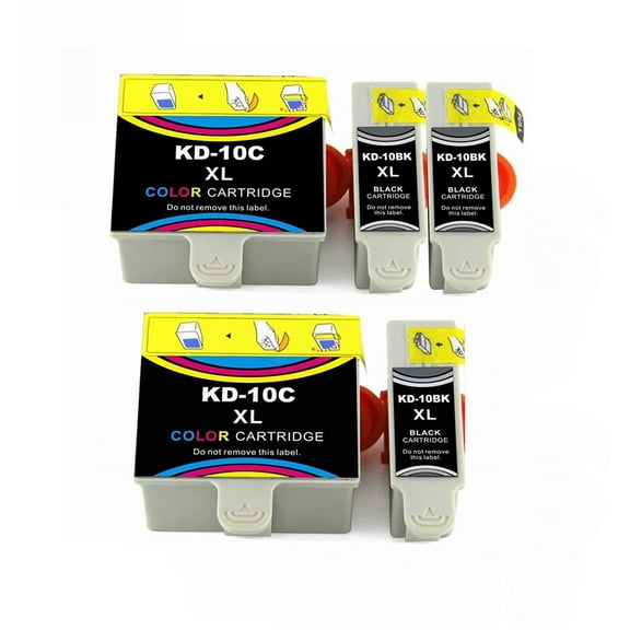 5 Pack Compatible For Kodak 10XL Ink Cartridges (3 Black, 2 Color) for EASYSHARE SERIES 5100  5300 5500 ESP Office 6150 ESP 3 ESP 5 ESP 7 ESP 9 ESP 3250 ESP 5210