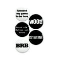 thumbnail image 1 of 5 Pack - Computer Nerd Humor Pinback Buttons - 2.25 Inch, 1 of 2