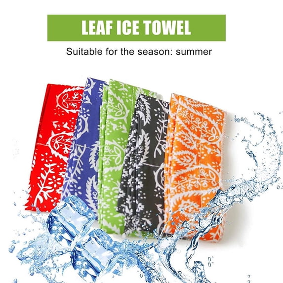 5-Pack Cooling Towel Scarf - Reusable Ice Wrap for Neck, Headband & Wristband for Yoga, Sport, Running & Camping
