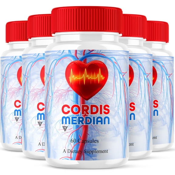 (5 Pack) Cordis Merdian Blood Support, CordiMerdian Supplement (300 Capsules)