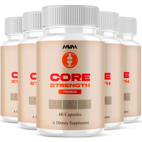 (5 Pack) Core Strength Daily Health Management Support, CoreStrength Maximum Overall Health Supplement (300 Capsules)