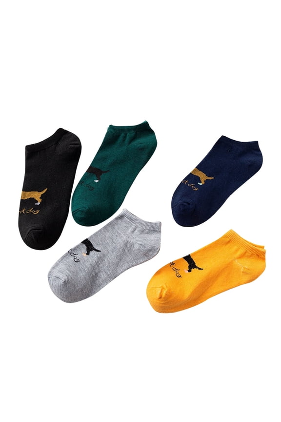5 Pack Cotton Ankle Socks for Women No Show Low Cut Socks Colorful Pattern Novelty Cute Socks ZB H One Size