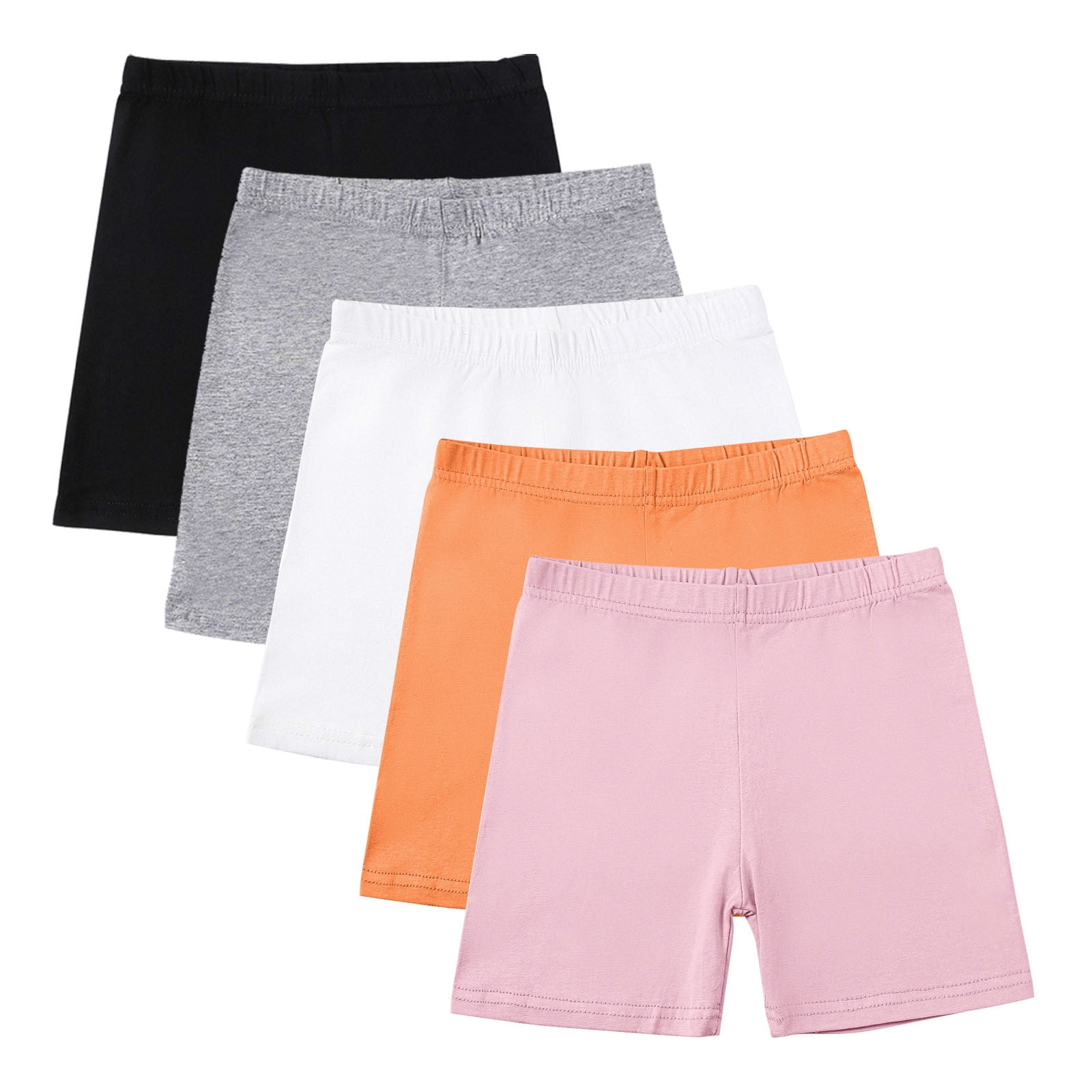 ActiveGirl 6-Pack Girls’ Safety Shorts – Soft Bike Leggings