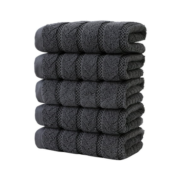 5-Pack Cotton Towels - 29"x13" Highly Absorbent Face/Bath Towels for Home & Travel