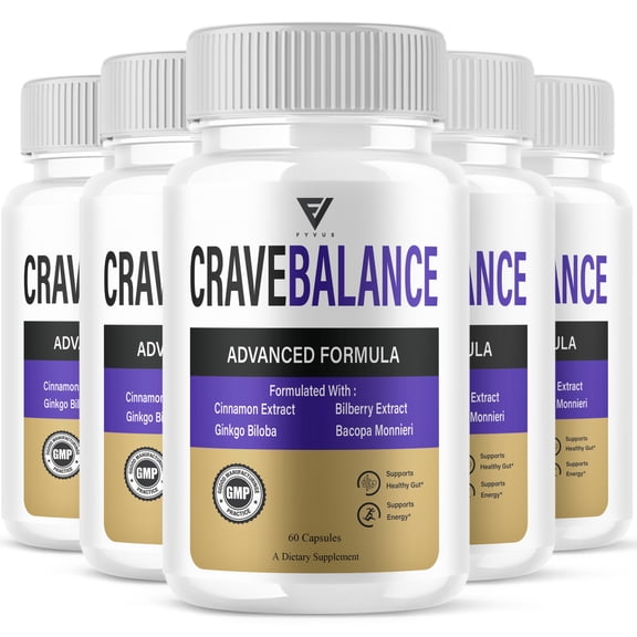 (5 Pack) Crave Balance Advanced, CraveBalance Weight Management (300 Capsules)