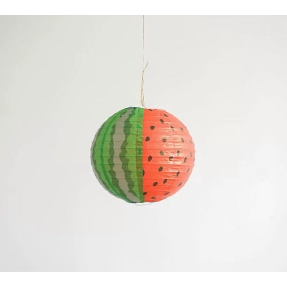 5 Pack Creative Paper Lanterns - Summer Watermelon Theme Party Decorations