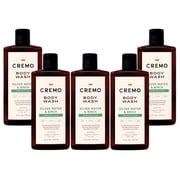 5 Pack - Cremo Body Wash for Men, Silver Water & Birch, Sparkling & Crisp, 16 Fl Oz