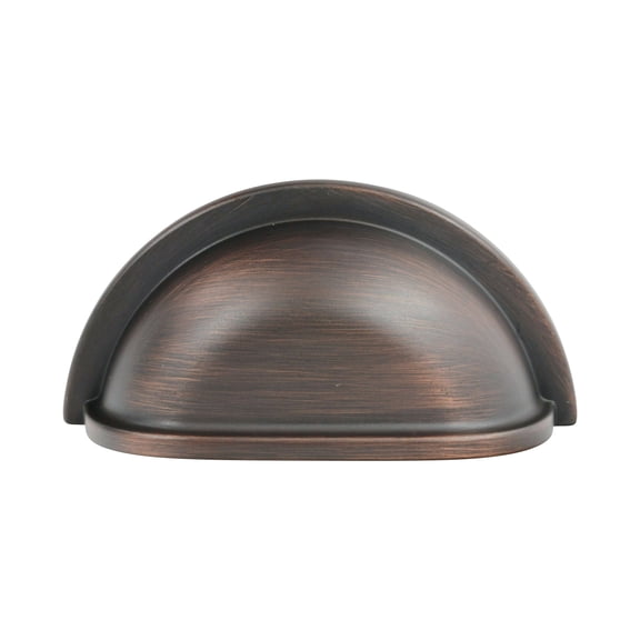 5 Pack Crescent 3-Inch Brushed Oil- Rubbed Bronze Cup Cabinet Hardware Pull/Handle