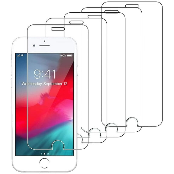 5-Pack Crystal Clear Screen Protector for iPhone SE (1st gen) / 5S / 5C / 5