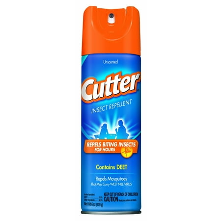 5 Pack - Cutter Unscented Repellent Mosquito Tick Insect 10% DEET 6 oz Each