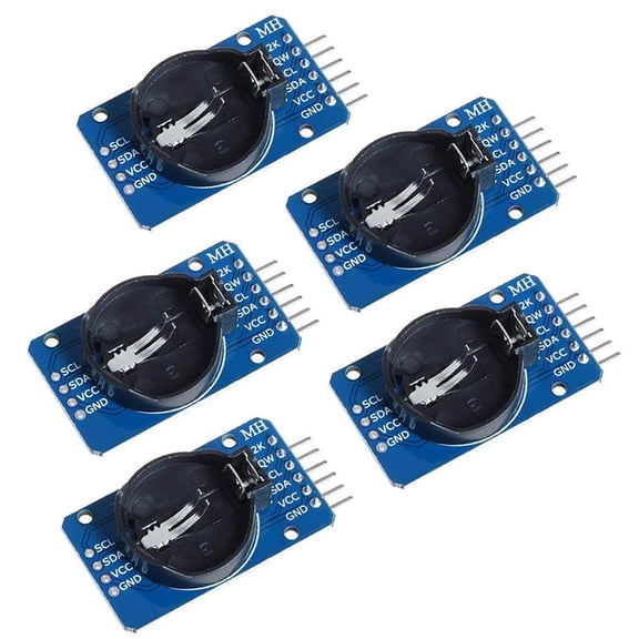5 Pack DS3231 AT24C32 Real Time Clock Module, I2C RTC Module for Arduino, No Battery Included