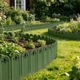 5 Pack Decorative Garden Fence Panels, Interlocking Plastic Landscape ...
