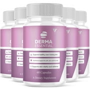 (5 Pack) Derma Essential Capsules, Derma Essential Advanced Overall Health and Wellness Support Fomula (300 Capsules)