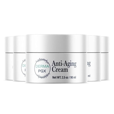 (5 Pack) Derma PGX - Anti-Aging Face Cream and Ageless Moisturizer - Ingredients for All Skin Types