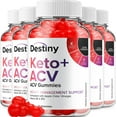 thumbnail image 1 of 5 Pack Destiny Keto ACV Gummies - Official - Keto Destiny ACV Advanced Formula Plus Apple Cider Vinegar Dietary Supplement B12 Beet Root Juice Men Women 300 Gummies, 1 of 7