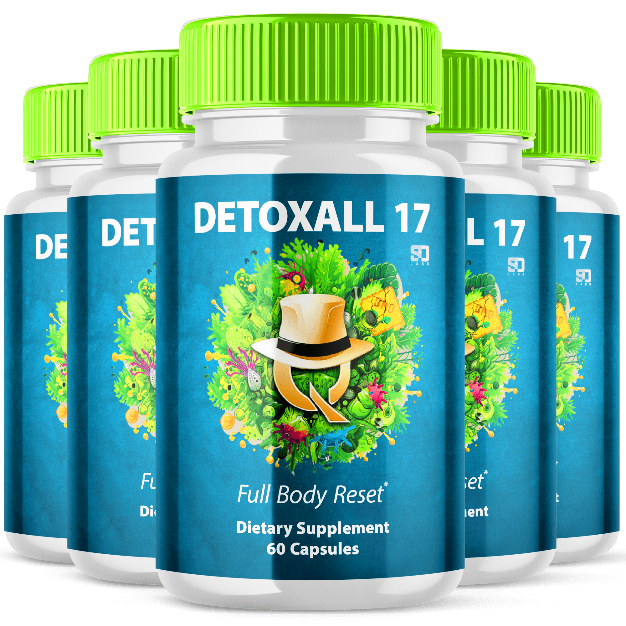 (5 Pack) Detoxall 17 (300 Capsules) - Walmart.com