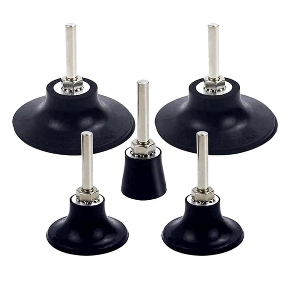 5 Pack Disc Pad Holder, Universal Quick Change 2 Inch 3 Inch and 1 Inch Disc Holder with 1/4" Shank for Die Grinder Accessories Polishing Round Rotating Tools