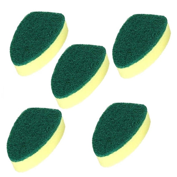 5-Pack Dishwand Replacement Sponge Heads, Non-Scratch Kitchen Sink Cleaning Scrub Pads for Soap Dispensing Brush