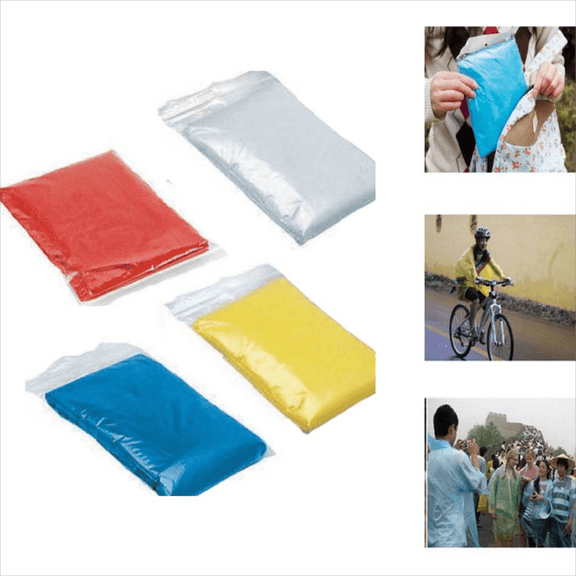 5-Pack Disposable Rain Ponchos for Adults - Waterproof Lightweight Hooded Raincoats for Emergency, Hiking, Camping, Travel - Packable Rain Jackets with Hood