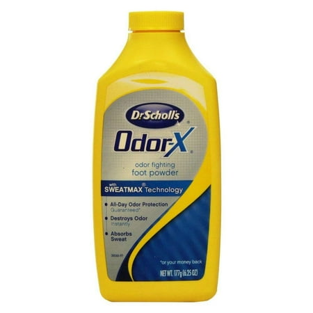 5 Pack - Dr. Scholl's Odor-X Odor Fighting Foot Powder 6.25 oz Each