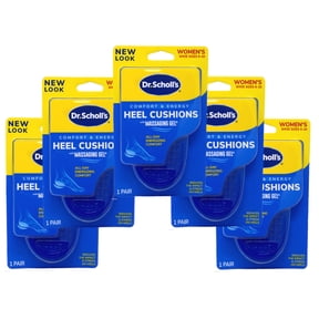 (5 Pack) Dr. Scholl's Women's Comfort Massaging Gel Heel Cushions Size 6-10, 1 Pair