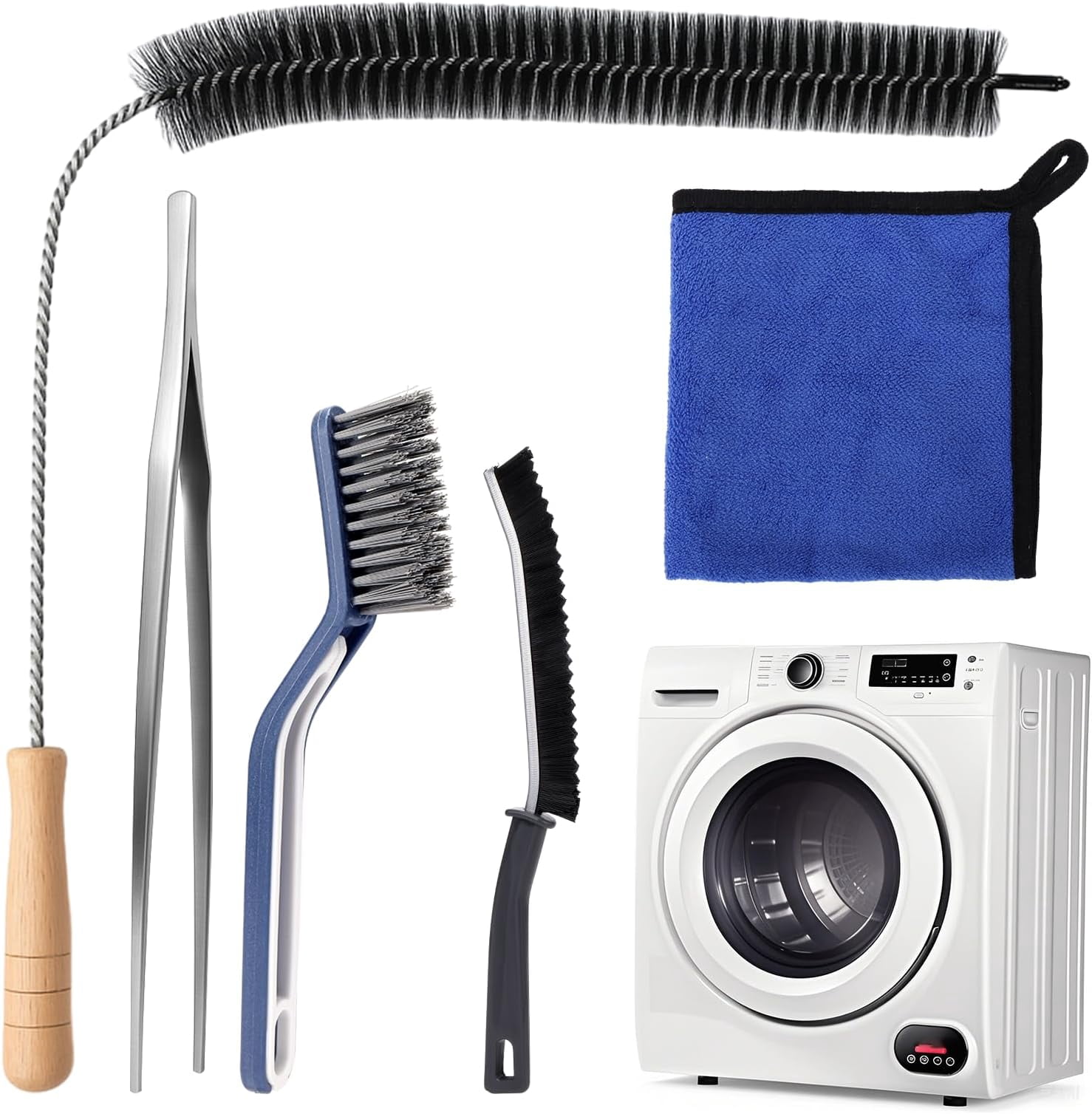 5 Pack Dryer Vent Cleaner Kit,Flexible Dryer Lint Brush Vent Cleaner ...